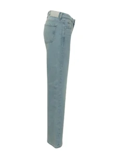 Straight Leg Jeans with Five Pockets