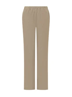 Straight Leg Pants with Elastic Waistband