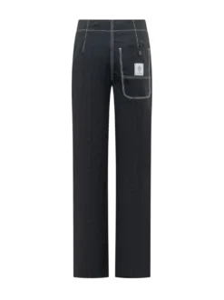 Straight Leg Pants with Front Zip