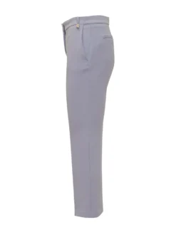 Straight Leg Trousers with Front Pleat