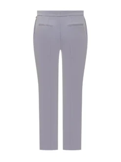 Straight Leg Trousers with Front Pleat
