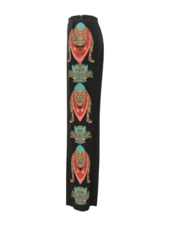 Straight Leg Trousers with Print