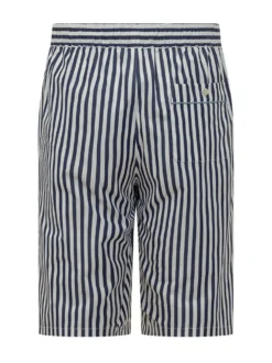 Striped Drawstring Shorts