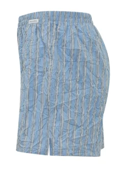 Striped Elastic Waist Bermuda Shorts