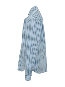 Striped Over Shirt with Pockets and Buttons