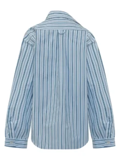 Striped Over Shirt with Pockets and Buttons