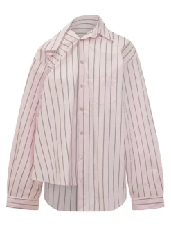 Striped Over Shirt with Pockets and Buttons
