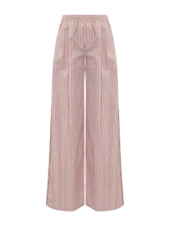 Striped Pants with Elastic Waist