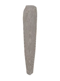 Striped Pants with Embroidery