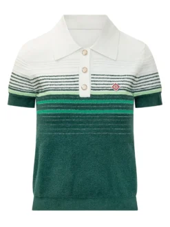 Striped Short Sleeve Polo