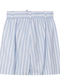 Striped Shorts with Elastic Waist