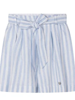 Striped Shorts with Elastic Waist
