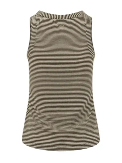 Striped Sleeveless Knit Top