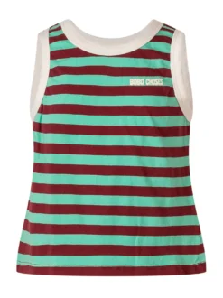 Striped Tank Top with Logo