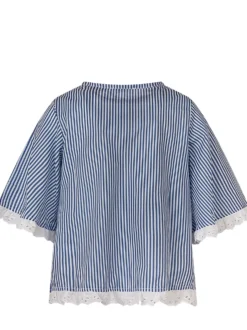 Striped top and shorts set