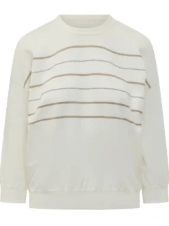 Striped Tricot Knit Top
