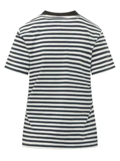 Striped T-shirt with Front Print