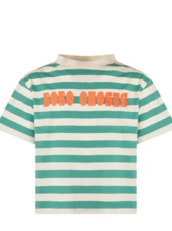 Striped T-shirt with Logo