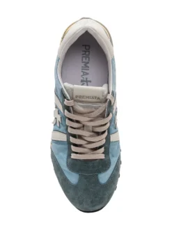 Suede and Nylon Sneakers