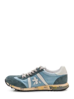 Suede and Nylon Sneakers
