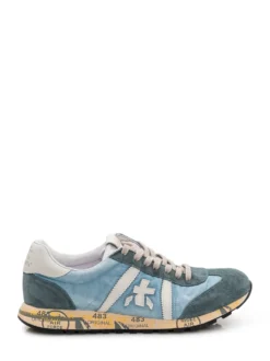 Suede and Nylon Sneakers