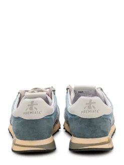 Suede and Nylon Sneakers