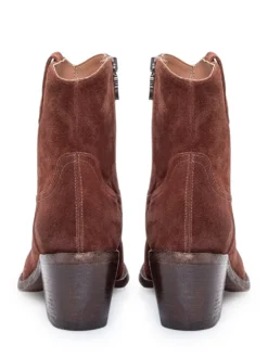 Suede Loafers with Apron Stitch