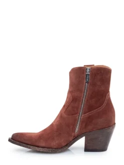 Suede Loafers with Apron Stitch