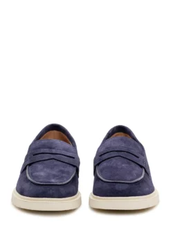 Suede Loafers with Thick Sole