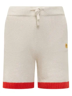 Sweatshorts with Drawstring and Contrasting Hem