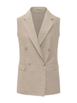 Tailored Double-Breasted Vest