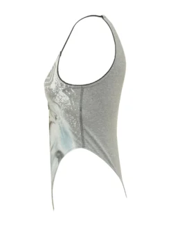 T-Ameris-S1 Top with Graphic Print and Buttons