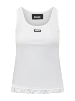 Tank Top with Ruffle Hem