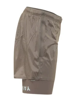 Technical Shorts with Elastic Waistband and Pocket