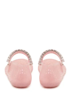 The Jelly Perforated Ballet Flat with Strap