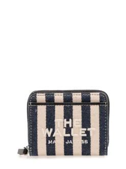 The Mini Compact Wallet Striped Wallet
