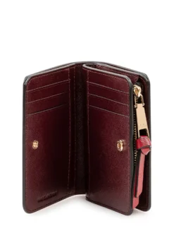 The Mini Compact Wallet with Logo Plaque