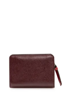The Mini Compact Wallet with Logo Plaque