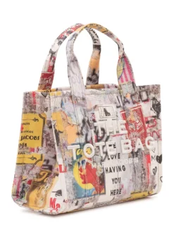 The Small Tote Bag with Graphic Print