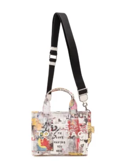 The Small Tote Bag with Graphic Print
