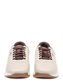 Titanium Sneakers with Laces and Inserts