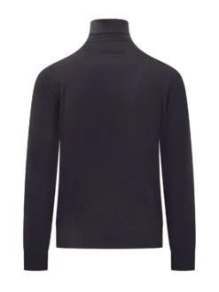 Tom Ford Blue Wool Turtleneck