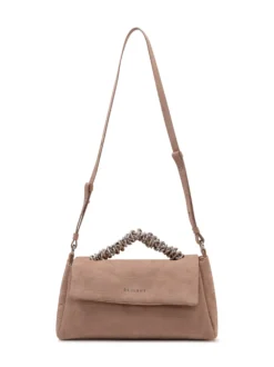 Top Handle Bag in Leather with Chain Handle