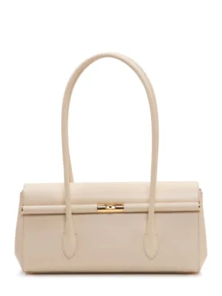 Top Handle Bag with Metal Closure