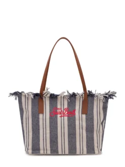 Tote Bag City Striped with Embroidered Logo