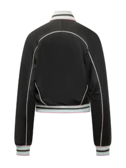 Track Jacket with Zip and High Neck