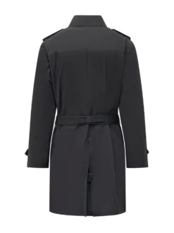 Trench Regular Fit con Cintura e Doppio Petto