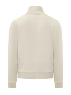 Tricot cardigan with padded front panel