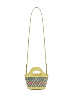 Tropicalia Micro Bag with Integrated Handle and Embroidered Logo
