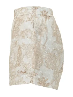 Tropical Toile Print Shorts